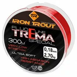Iron Trout - Lijn Nylon Fluo Line Trema Special - Red - 300m - Iron Trout